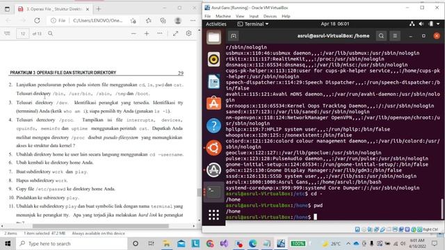 OPERASI FILE STRUKTUR DIRECTORY || Asrul смотреть онлайн
