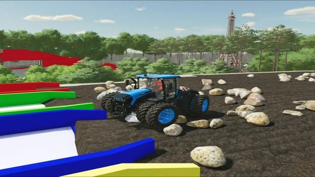 COLOR OF TRACTOR | DEATH RUN | COLOR JCB FASTRAC 4000 TRACTORS | FARMING SIMULATOR 22 | FS 22 смотреть онлайн
