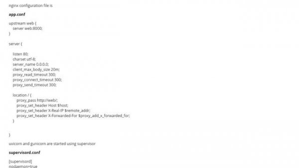 Running FastAPI in docker with uvicorn and gunicorn nginx  (1 answer)