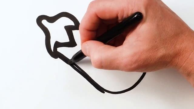 Рисуем фломастерами. Простой милый рисунок. Рисование для детей смотреть онлайн