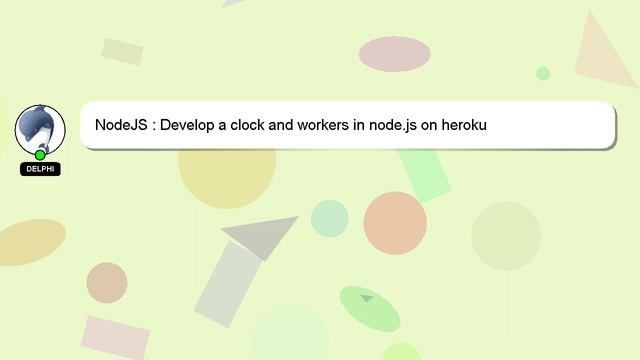 NodeJS : Develop a clock and workers in node.js on heroku смотреть онлайн