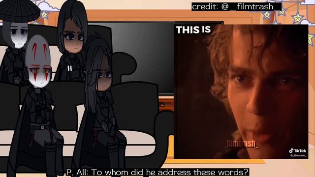 The Inquisitors react to Darth Vader/Anakin Skywalker ||STAR WARS|| [1/?] смотреть онлайн