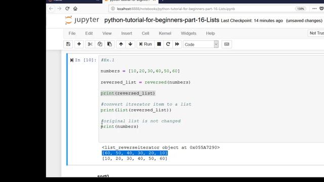 Python Tutorial For Beginners Part - 16 - Lists - Part - 04 смотреть онлайн