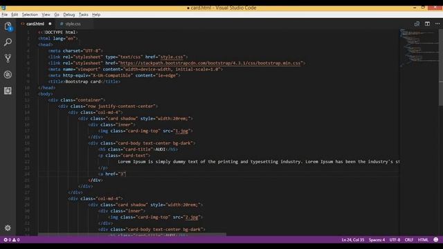 BOOTSTRAP CARD IMAGE ZOOMS EFFECT!!!! смотреть онлайн