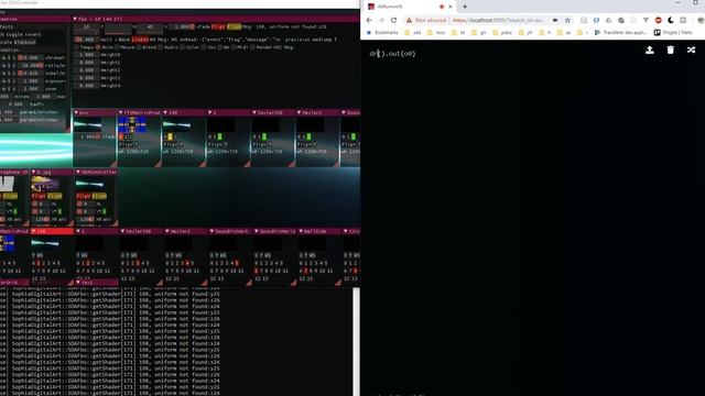 Hydra to Cinder fragment shader text via websockets смотреть онлайн