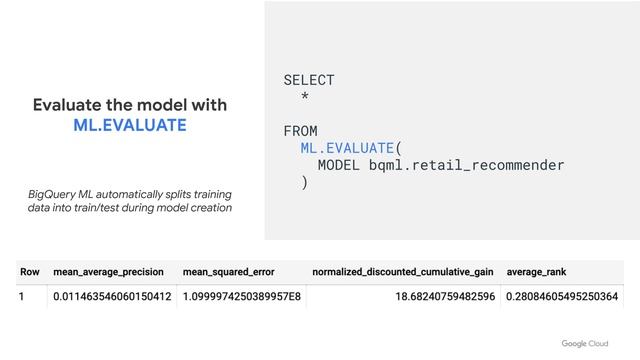 How to build and deploy a recommendation system with BigQuery ML смотреть онлайн