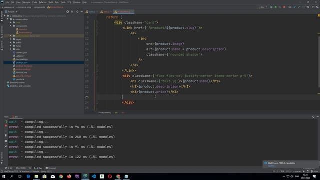 Практика создания интернет магазина на Next.js (Next.js React.js MongoDB) ч 2. Рендеринг товаров смотреть онлайн