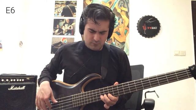SOLO BASS Jazz Chord on bass with SIRE M7 marcus miller jazz chords progression by ARDALAN FARDAD смотреть онлайн