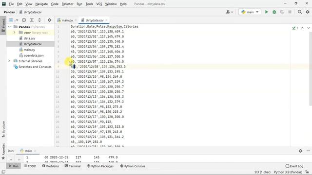 Cleaning Wrong Format Datas Using Pandas | Data Cleaning | Pandas In Machine Learning | Pycharm смотреть онлайн