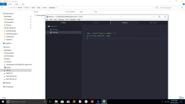 How to Execute Python 3 Program with Atom Editor смотреть онлайн