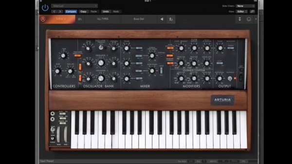 Arturia Mini V - Presets Sound Test Part 1 Moog Minimoog