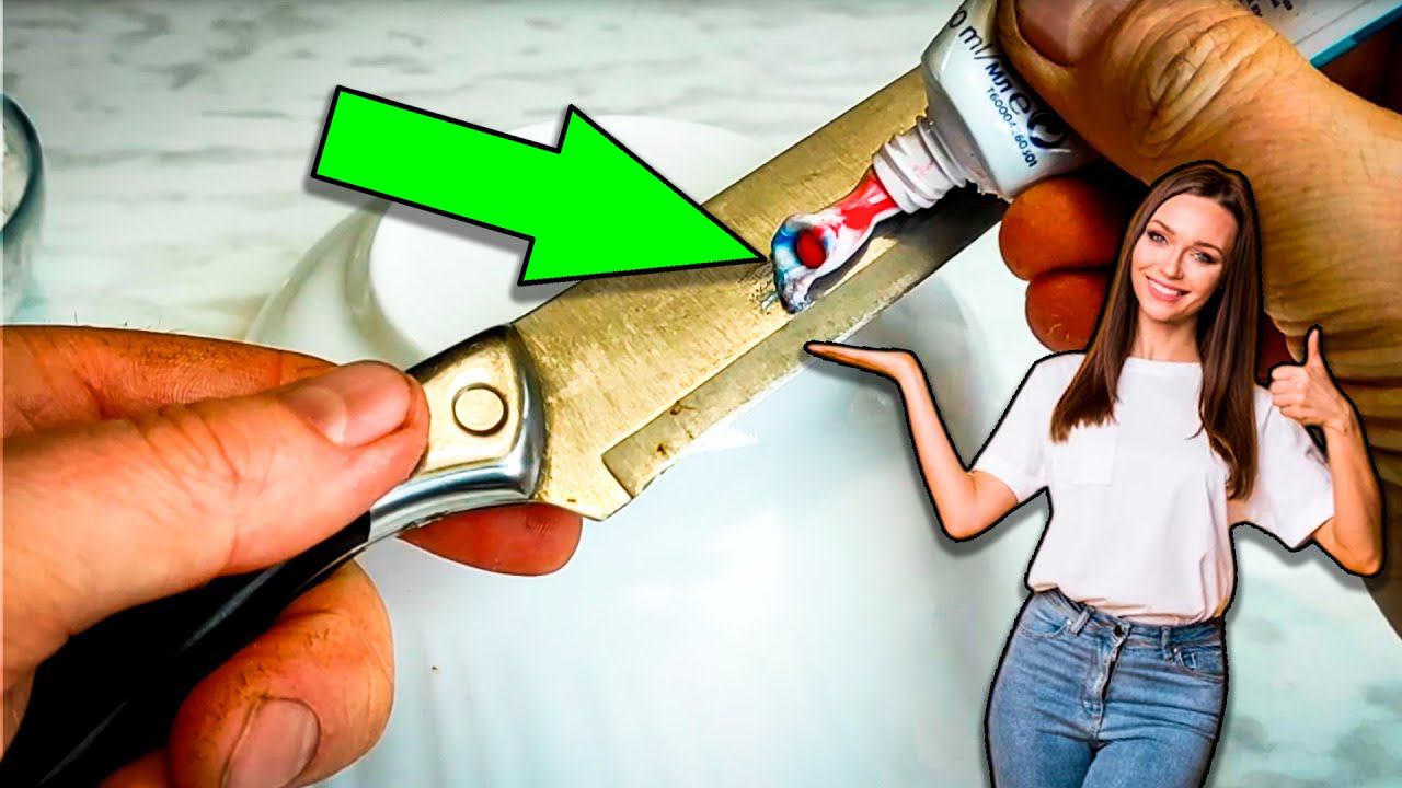 Как заточить нож с помощью ЗУБНОЙ ПАСТЫ и ТАРЕЛКИ. Бритвенная ОСТРОТА смотреть онлайн