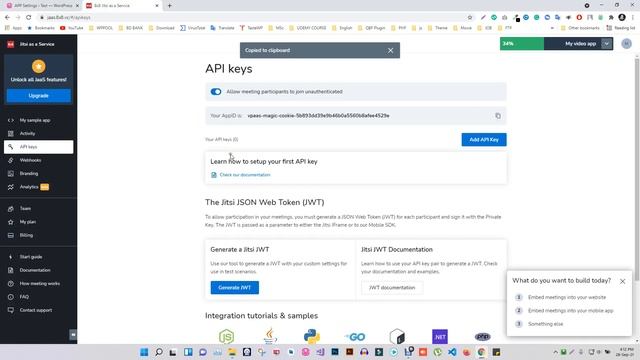 How to get App ID, API key and Private key in Jitsi Meet смотреть онлайн
