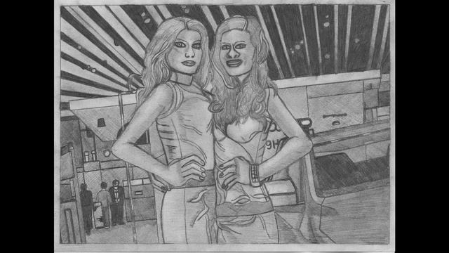 Scott Snider Video: Paris Auto Show: Models Scene Pencil Sketch смотреть онлайн