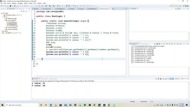 Boolean Operators & IFElse Statements смотреть онлайн