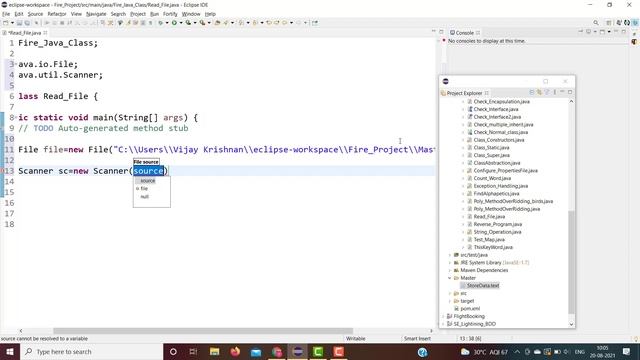 How to Read the Text File in JAVA смотреть онлайн