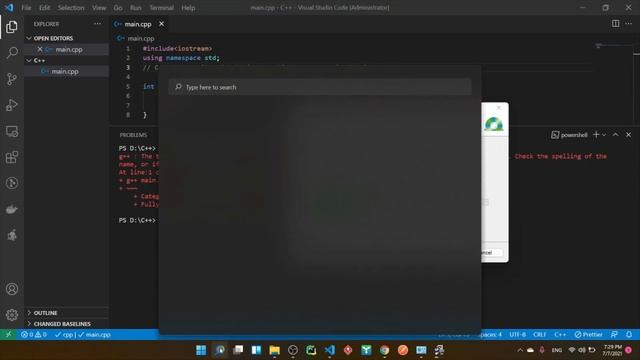 [VS CODE - RUN C++] The term 'g++' is not recognized as the name of a cmdlet, function... смотреть онлайн