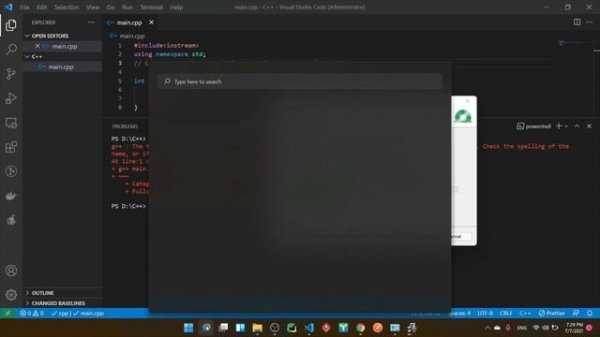 [VS CODE - RUN C++] The term 'g++' is not recognized as the name of a cmdlet, function...