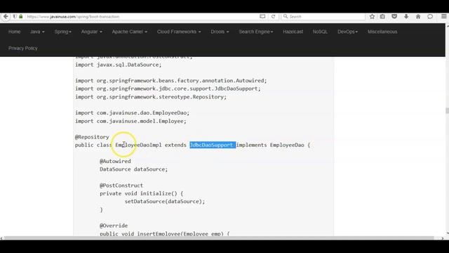 Spring Boot + Transaction Management Hello World Example смотреть онлайн