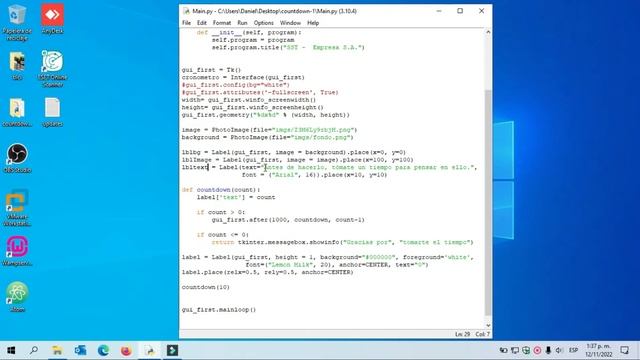 Explicación breve de cómo realizar un COUNT DOWN en PYTHON 3 смотреть онлайн