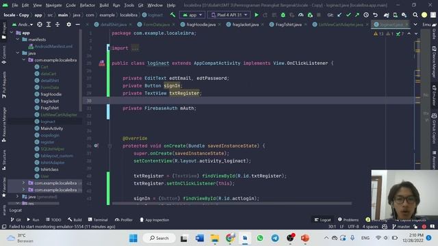 Android Studio Java - Ecommerce App - CRUD - Firebase & SQLite смотреть онлайн
