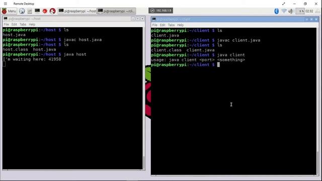Java Network exercise: client and server - client send something to server смотреть онлайн