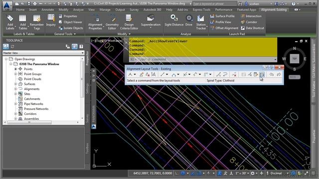 AutoCAD Civil 3D 2015 Tutorial | The Panorama Window смотреть онлайн