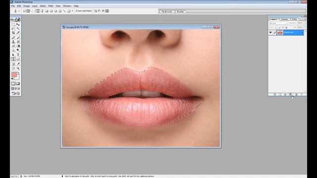How to create highly realistic lipstick | photoshop 7.0 смотреть онлайн