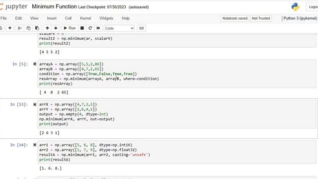 Python Numpy Minimum Function Explained | Python Tutorial | Python Data Science смотреть онлайн