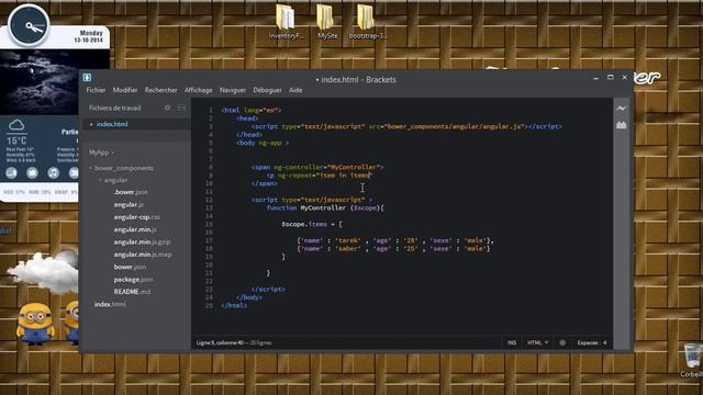 Tutorials Angular JS 06 make iterations with ng repeat смотреть онлайн