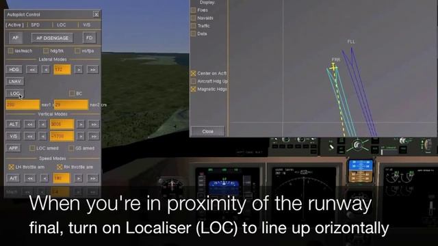 Tutorial 3 - Flightgear - Final Approach and ILS Landing смотреть онлайн