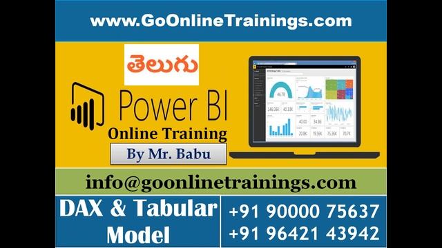 01 Power BI Demo in Telugu смотреть онлайн