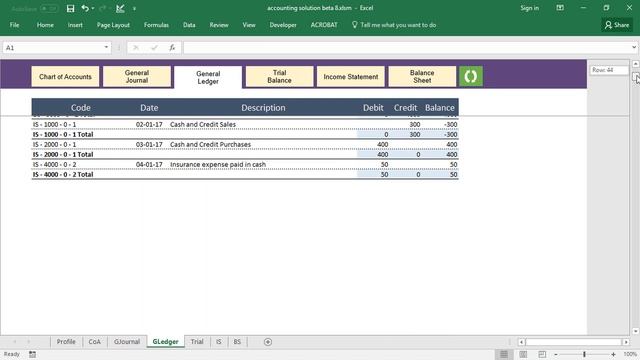 Excel Accounting Solution - Template смотреть онлайн