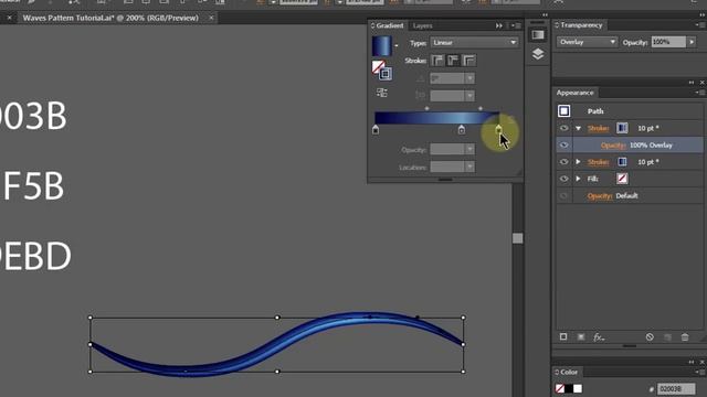 Create Twisty Waves Design in Illustrator Tutorial смотреть онлайн