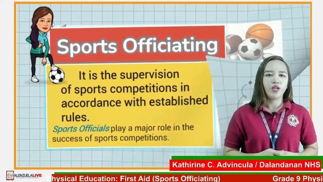 GRADE 9 MAPEH (Q1W3) (PE) FIRST AID (SPORTS OFFICIATING) смотреть онлайн