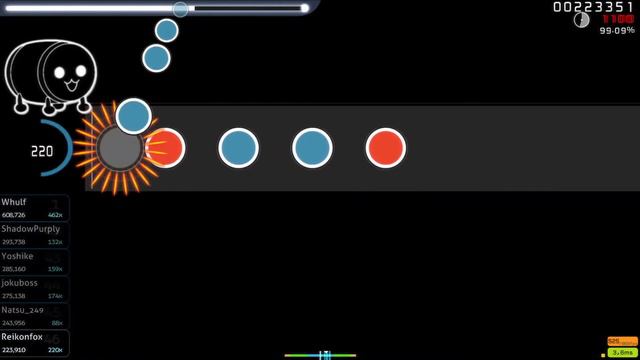 Osu!taiko Camellia - Dyscontrolled Galaxy 122pp (Rank #13, FC 98,27%) смотреть онлайн