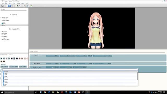 Visual Novel Maker Tutorial - Live 2D - Episode 14 смотреть онлайн