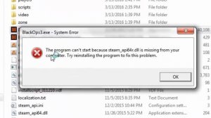 How to fix [steam_api64r.dll] missing error in black ops 3
