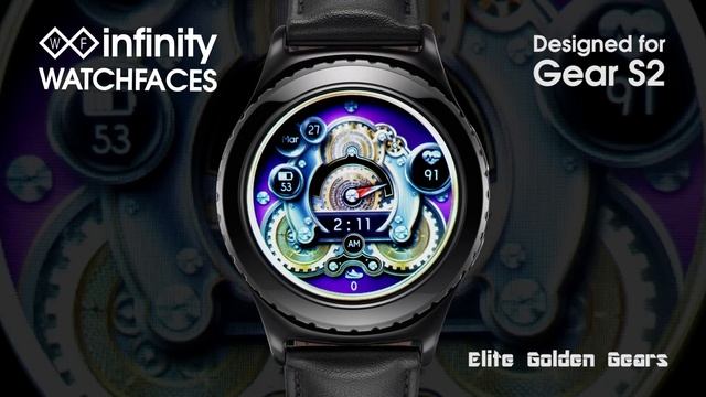 Elite Golden Gears: Watch Face Designed for the Samsung Gear S2 Smartwatch смотреть онлайн