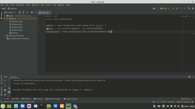 Python Project - Face Recognition | Compare Two Image Face - Pengenalan wajah dengan python смотреть онлайн