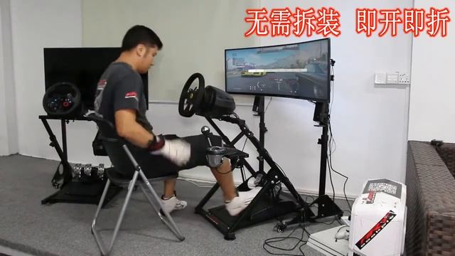Racing Simulator Steering Wheel X-Stand Cockpit Kokpit Folding Version смотреть онлайн