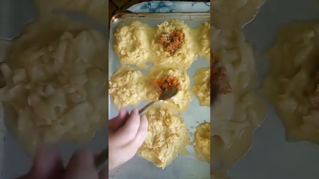 Кабачково - картофельное блюдо с фаршом из индейки. смотреть онлайн