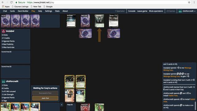 One and a half games of Android Netrunner Revised Core Set Chaos Theory deck смотреть онлайн