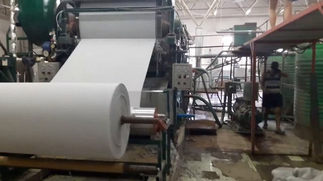 Оборудование для переработки макулатуры и производства туалетной бумаги 3,5 тонны в сутки. смотреть онлайн