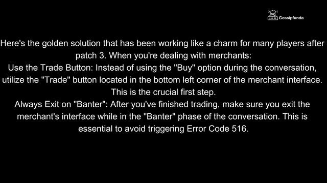 How to Fix BG3 error code 516: New Update смотреть онлайн