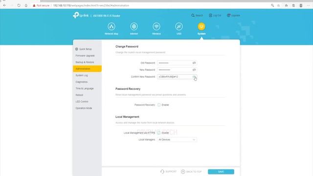How to change tp-link ax1800 router administrator or admin password смотреть онлайн