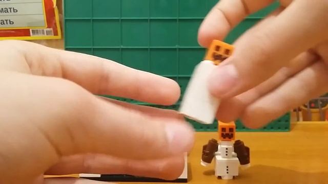Как зделать спавнер снежного голема из LEGO смотреть онлайн