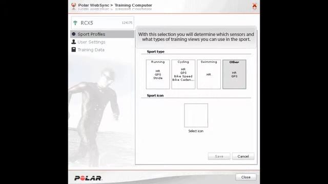 Как добавить новый спортивный профиль в POLAR RCX5 смотреть онлайн