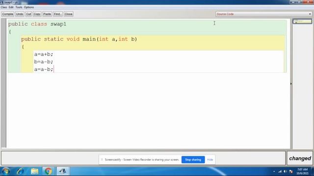 How to do swapping number program without using Third Variable in Java Program смотреть онлайн