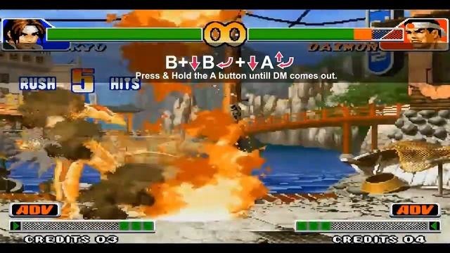 KOF 98 - Kyo Tutorial Complete - Fightcade